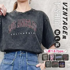 Dタイプ Tシャツ レディース 半袖 春 夏 おしゃれ カットソー トップス 古着風 ロゴ プリント ヴィンテージ風 [郵1.5]^t1056^