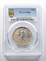 PR68 1942年ウォーキング・リバティ・ハーフダラー PCGS *5696