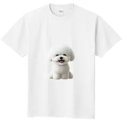 ビションフリーゼ　犬デザインTシャツ　メンズ・レディース・キッズ