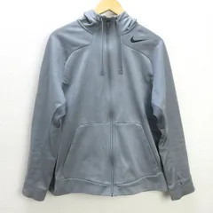 G■ナイキ/NIKE フルジップパーカー/裏起毛 THERMA-FIT【XL】灰/men's/116【中古】■