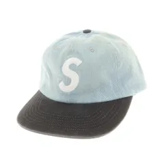 【中古】シュプリーム Supreme 2025年秋冬 Pigment Coated 2-Tone S Logo 6-Panel キャップ ライトブルーxブラック【サイズONE SIZE（58cm）】【メンズ】