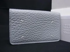 ■新品■未使用■ Maison Margiela メゾン マルジェラ レザー カードケース カード入れ 名刺入れ レディース ライトブルー系 FC0008のサムネイル