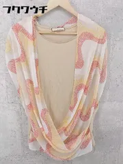 ◇ GALLARDAGALANTE カシュクール ホルターネック ノースリーブ Tシャツ カットソー サイズF ベージュ系 マルチ レディース 【中古】 【1002801323189】のサムネイル