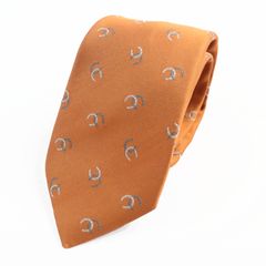 美品 GUCCI ネクタイ シルク100% オレンジ GG柄 美品 GUCCI グッチ シルク ネクタイ 総柄 オレンジ系｜Yahoo