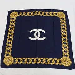 CHANEL（バンダナ/スカーフ ・ ブルー・ネイビー/青色系）の