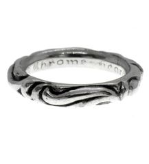 クロムハーツ CHROME HEARTS 【 SCRL BAND 】 スクロールバンド シルバー リング 40191