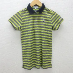 G■ジャックバニー/Jack Bunny!!byPEARLYGATES 半袖ポロシャツ/スポーツウエア【1】黄灰/LADIES/34【中古】■