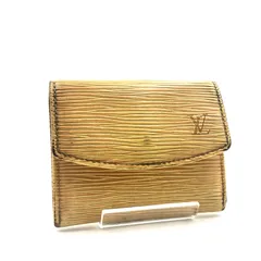 LOUIS VUITTON ルイヴィトン　エピ　タッシリイエロー　ポルトモネ　サーンプル　コインケース　小銭入れ　スペイン製　刻印あり　ゴールド金具　レザー　本革　レディース