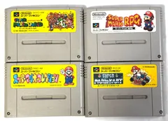 SFC スーパーファミコン ソフト スーパーマリオ ワールド/RPG/コレクション/マリオカート 4点まとめ 現状品