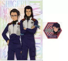 【中古】クリアファイル 日向マコト＆青葉シゲル A4クリアファイル・ステッカーセット 「一番くじ エヴァンゲリオン～初号機、暴走!～」 G賞