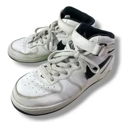 NIKE AIR FORCE 1 MID  ナイキ エアフォース1 ミッド  DV0806-101 白・黒 ホワイト・ブラック white・black 27.5cm メンズ ナイキ スニーカー 靴 シューズ プラスエスW-No.105のサムネイル