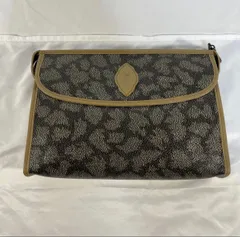 Yves Saint Laurent イヴサンローラン YSL イブサンローラン クラッチバッグ セカンドバッグ PVC ジラフ柄