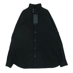 ユハ JUHA 10200705 SOFT SUEDE HIGH NECK SHIRT ソフト スエード ハイネック 長袖 シャツ 日本製 ブラック系 4【中古】