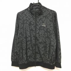 ★SALE価格★【超美品】ピン ブルゾン 黒 ロゴ柄織生地 メッシュ調  メンズ M ゴルフウェア 2022年モデル PING