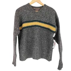 アバクロンビーアンドフィッチ Abercrombie ＆ Fitch 80～90S ラインデザインウールVネックニット メンズ  M