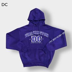 【DC】パーカー プルオーバー 刺繍 ワシントン スウェット アーチロゴ 古着