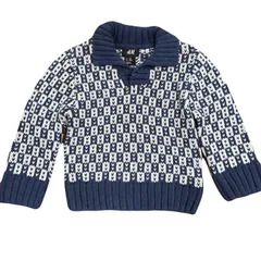 H&M ニット　90cm ブルー　キッズ　セーター