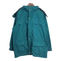 90年代 Eddie Bauer エディーバウアー マウンテンパーカー アウトドア グリーン (メンズ L) 中古 古着 R6755