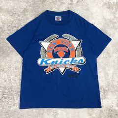 NBA ニューヨーク・ニックス 90's プリント Tシャツ TRENCH ブルー M USA製 シングルステッチ バスケ 古着 ヴィンテージ