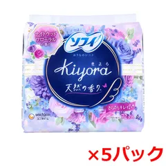 おりもの専用シート ユニ・チャーム ソフィ Kiyora きよら 14cm ナイトウッドフローラルの香り 72個入り X5パック