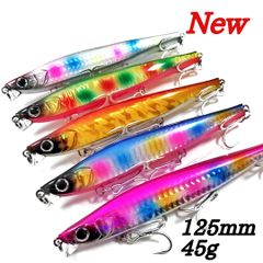 新製品！極小リップ　シンキングペンシル　125mm45g 5本セット シンペン  ヘビーショット125風