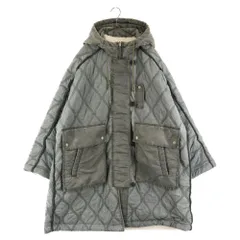 DIESEL (ディーゼル) W-DAYA-21 ウェーブステッチ リバーシブルモッズコート ボア フリース グレー A04716 0GCAKのサムネイル