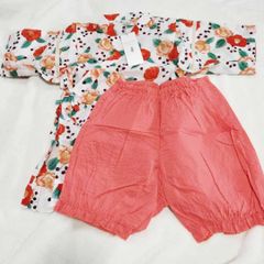 la poche biscuit 花柄甚平　LP20MS305