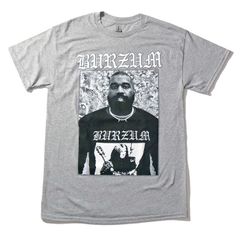 【新品 公式】BURZUM Kanye West Tシャツ カニエ・ウエスト バーズム グレー ブラックメタル ヒップホップ
