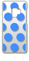 【新品未使用】Galaxy S9 SC-02K/SCV38 ギャラクシーS9 クリア ハードケース ドット柄 水玉 (ブルー) スマホケース カバー cl-sc02k-dotbig-02