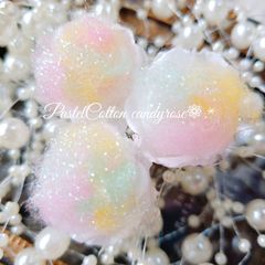 わたあめローズ*.❁3輪　花材　プリザーブドフラワー