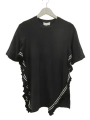 3.1 フィリップリム 3.1 phillip lim Tシャツ 半袖 カットソー デザイン ライン フリル ブラック 黒 綿 コットン XS トップスのサムネイル