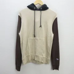 G■チャンピオン/champion クレイジー切り替えパーカー/C8-S102R【L】ベージュ系/men's/60【中古】■