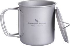 Boundless Voyage 	Ti3034D チタン マグカップ 300ml クッカー キャンプ用品 ソロキャン バーベキュー 食器 アウトドア