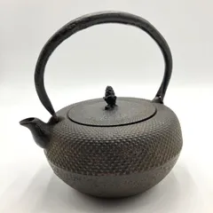 未使用品　南部岩鋳三代目清末造　０.３型アラレ 砂鉄急須　和銑　南部鉄瓶 未使用品 南部岩鋳三代目清末造0.3型アラレ 砂鉄急須 和銑