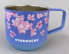 【中古】マグカップ･湯のみ SAKURA2023ステンレスマグブルー340ml 「スターバックスコーヒー」 SAKURAシーズン2023第1弾 The SAKURA Beauty shining in the light