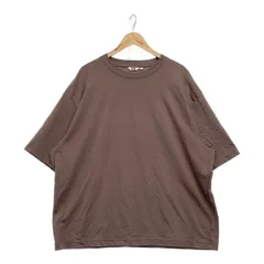 4XL UNIQLO U ユニクロ ゆったりTシャツ カットソー　半袖メンズ ブラウン － コットン サイズ4XL 20240415-0017