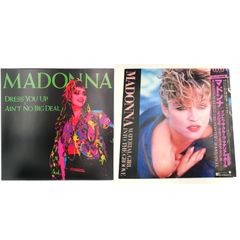 マドンナLP２枚セット「  Dress You Up  -Ain't No Big Deal- & Material Girl etc.」 動作確認済　☆送料無料☆