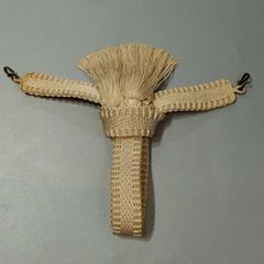 （48）中古　夏物　羽織紐　平打ち　芭蕉色※お色味は大変難しい為現物優先でお願い致します。