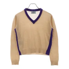 美品 PRADA ニットセーター ローズ カシミヤ混 USJ 黒 19年 42 【公式