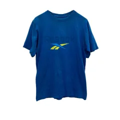 Reebok 半袖 プリントTシャツ S ブルー リーボック プルオーバー スポーティー カットソー 古着卸 アメリカ仕入 a704-5961