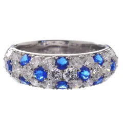 指輪 レディース アウイナイト リング プラチナ ダイヤモンド Pt950 パヴェ 刻印入り 鑑別書付き 日本製【人気アイテム】【アクセサリーマート/メルカリShops店】