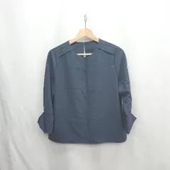 ◇ ⊂ ◎ ●美品● VIS ビス 長袖 ブラウス サイズF ネイビー レディース E  【1412090041181】