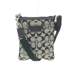 COACH コーチ ミニショルダーバッグ  シグネチャー Wポケット キャンバス    ブラック レディース / 240001158529