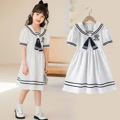子供服 ガールズ 女の子 ワンピース ミディアムワンピース 半袖 夏 ストラップ ファッション 可愛い ちょう結び ゆったり 通園 通学 senbao106