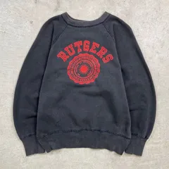 70s ヴィンテージ スウェット ブラック フェード プリント ビックサイズ 70s ヴィンテージ スウェット ブラック フェード プリント