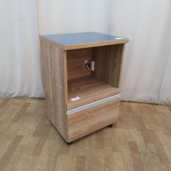 【中古】 キッチン収納 ステン天板大型家電カウンタ―幅５５