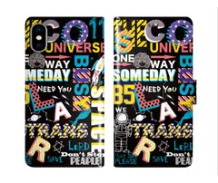 [iPhone11 Pro] iPhone16 Pro ケース スカラー スマホケース 手帳型 iPhone16 Plus ケース アイフォン16 15 14 13 12 11 スマホカバー 全機種対応 手帳 ScoLar カラフル ネオン柄風 スカラコ ブラ