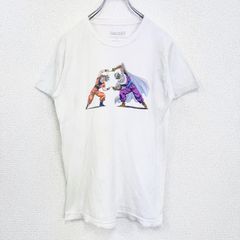 古着 used　DRAGON BALL　ドラゴンボール　半袖アニメプリントTシャツ　フュージョン　白　ホワイト　Sサイズ
