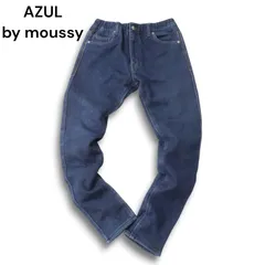 AZUL by moussy アズール マウジー 秋冬 USED加工★ 裏起毛 スキニー スウェット デニム パンツ ジーンズ Sz.S メンズ