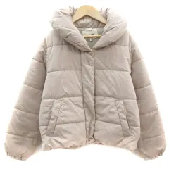 レッセパッセ LAISSE PASSE 中綿ジャケット ミドル丈 ボリュームカラー ジップアップ 36 ピンク /YM4 ■MOのサムネイル